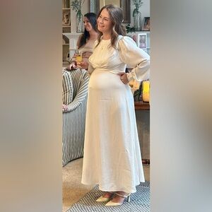 H&M MAMA Satin Maternity Dress